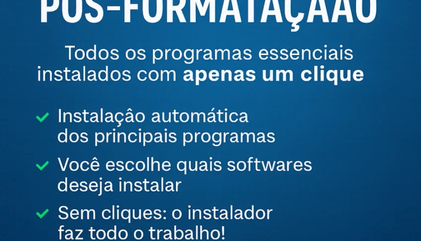 Pack Automatico de Softwares Pos Formatação