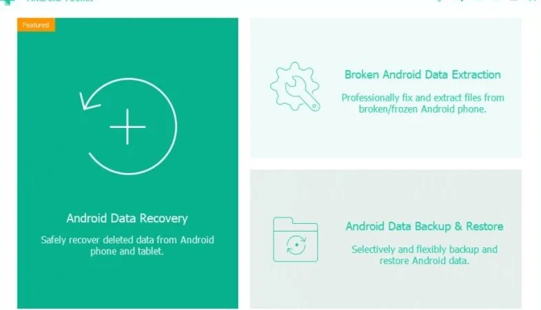 Apeaksoft Android Toolkit Recupere Fotos, Contatos e outros