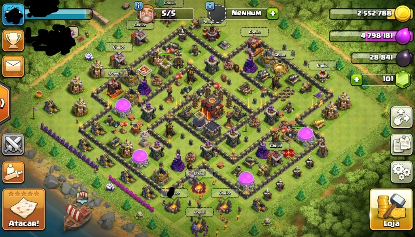 CLASH OF CLANS VILA CV10 BARATA