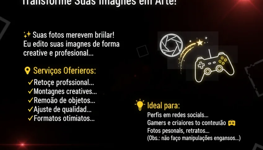📸 Edição de Fotos Profissional