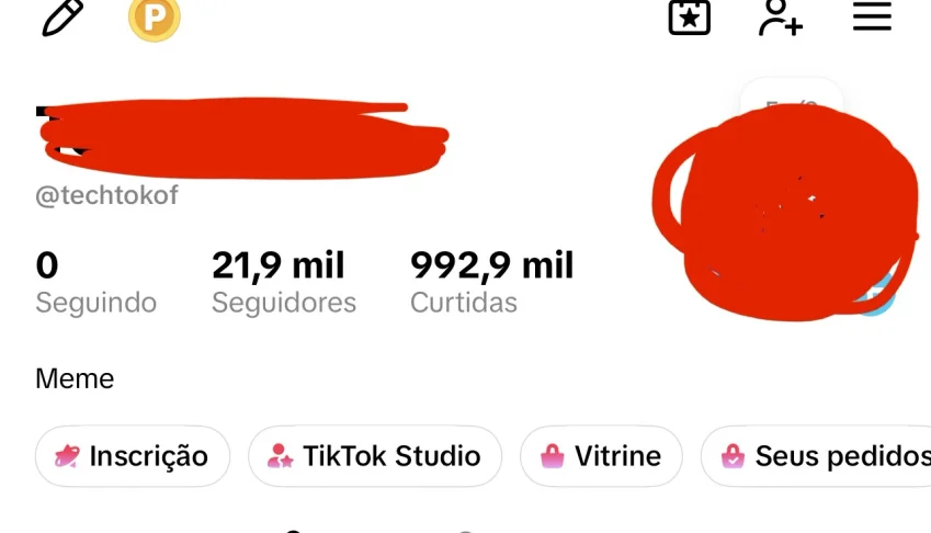 Conta TikTok Liberada pra monetização