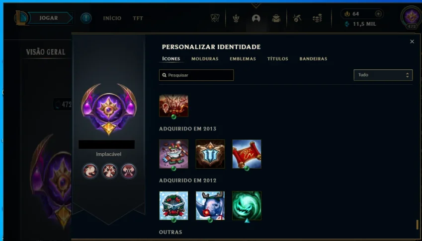 Conta Desde Season 2 - Nv 472 - 246 Skins (Sivir Pax Neo )