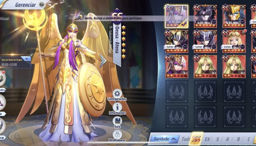 Top - Conta Saint Seiya Awekening!!