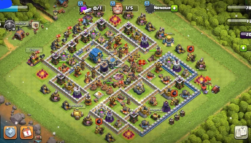 Conta clash of clans cv 12