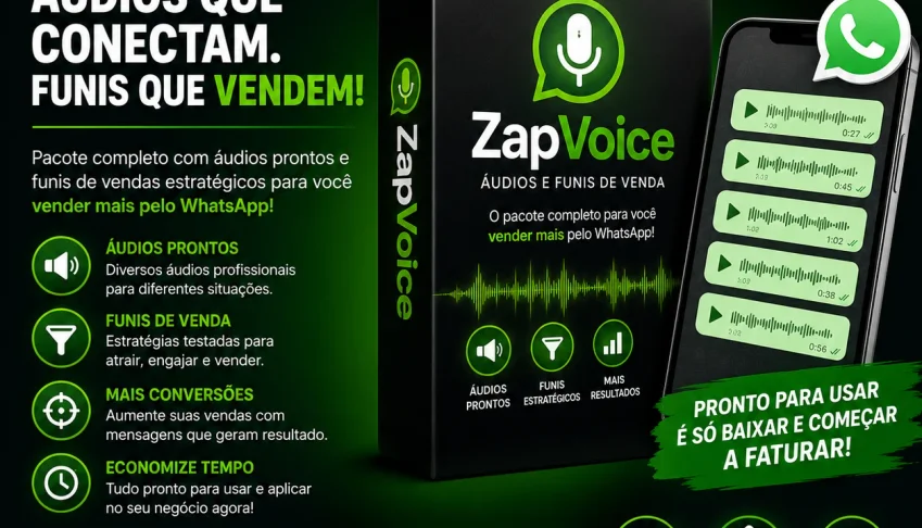 ZapVoice — Envie Áudios como se Fossem na Hora e Crie Funis