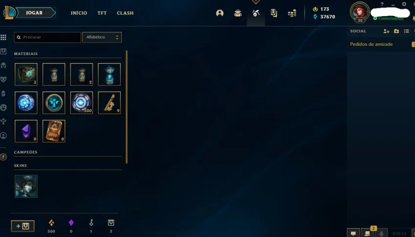 CONTA DE LOL LVL 30+
