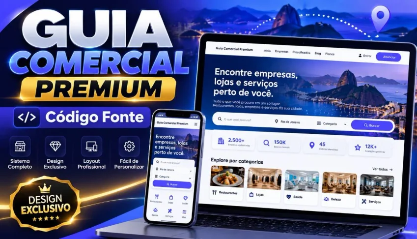 Guia Comercial Premium — Código Fonte PHP Exclusivo