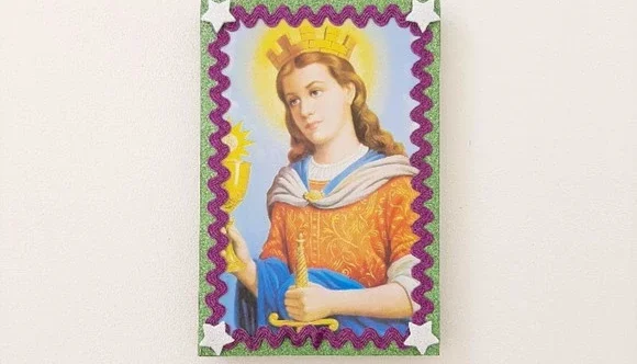 Mini Quadro Santa Bárbara