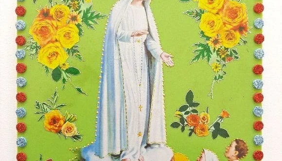 Quadrinho de Azulejo "N. S. de Fátima"
