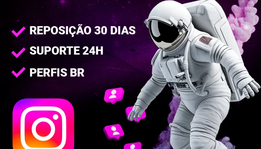 1K Seguidores Instagram 100% Br Com Reposição De 30Dias