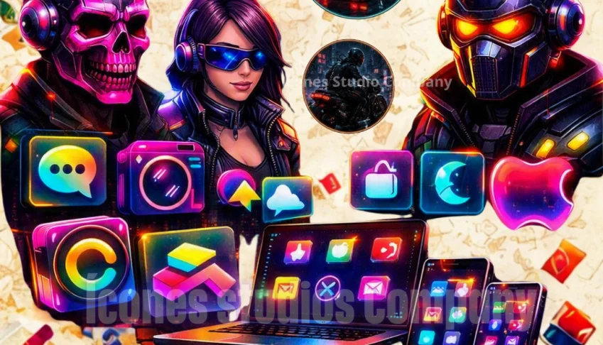 CYBERPUNK PACK: 50 Ícones e Avatares Neon Prontos PC & Cel