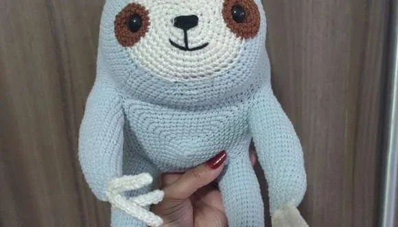 Bicho preguiça em crochê