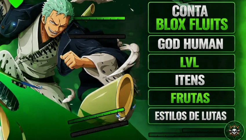 Conta Blox Fluits | God Human | Lvl | Itens |Frutas|