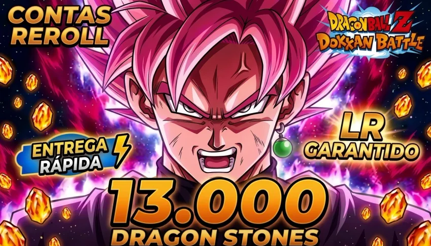 Contas DBZ Dokkan Battle - LR Garantido + Até 13.000 DS