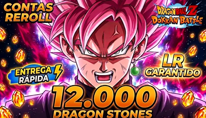 Contas DBZ Dokkan Battle - LR Garantido + Até 12.000 DS