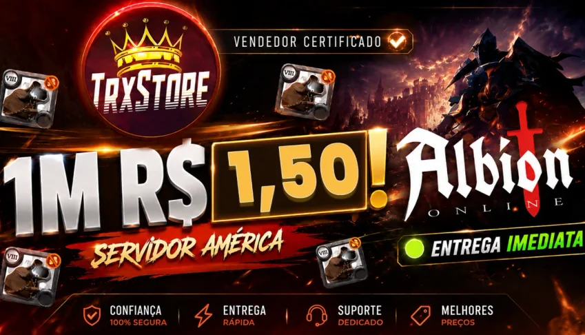 Prata Albion Online AMÉRICA 1,50 1m|PROMOÇÃO! |24H ONLINE 🟢