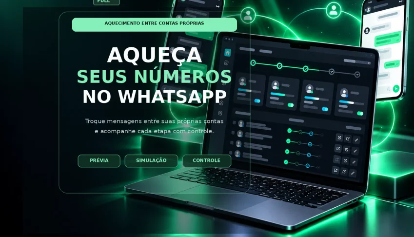 AqueceZap FULL - Aquecimento de Contas WhatsApp para Windows