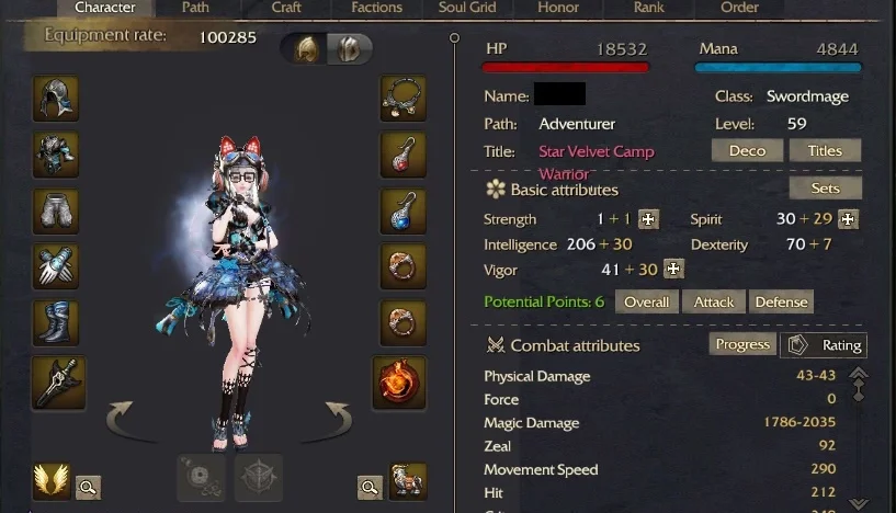 Conta Founder Revelation Swordmage 59+