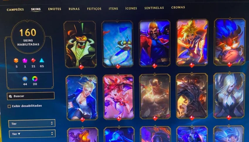 conta Lol e valorant