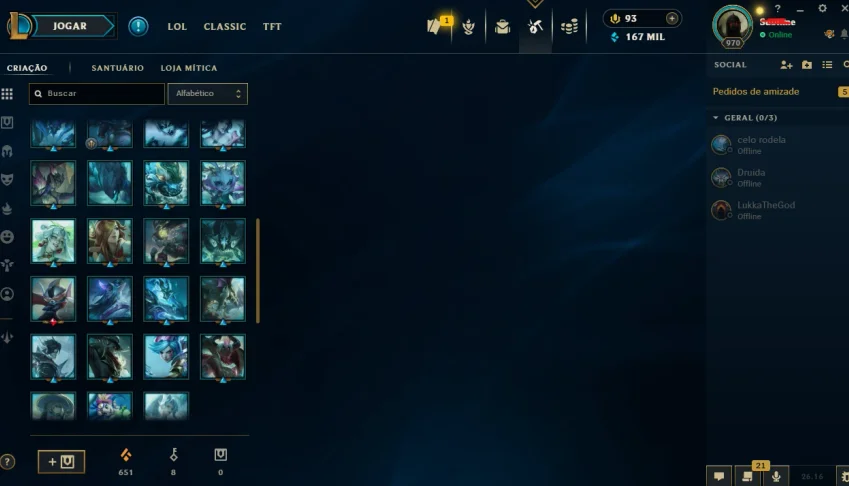 CONTA DE LEAGUE OF LEGENDS Elo Mestre - Solo/duo e Flex