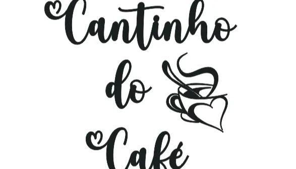 Cantinho do Café Vazado em MDF Preto 30 x 30 cm