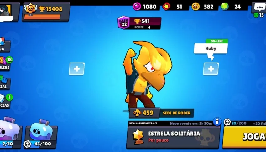 Conta Brawl Stars 15k Trofeus top!!!