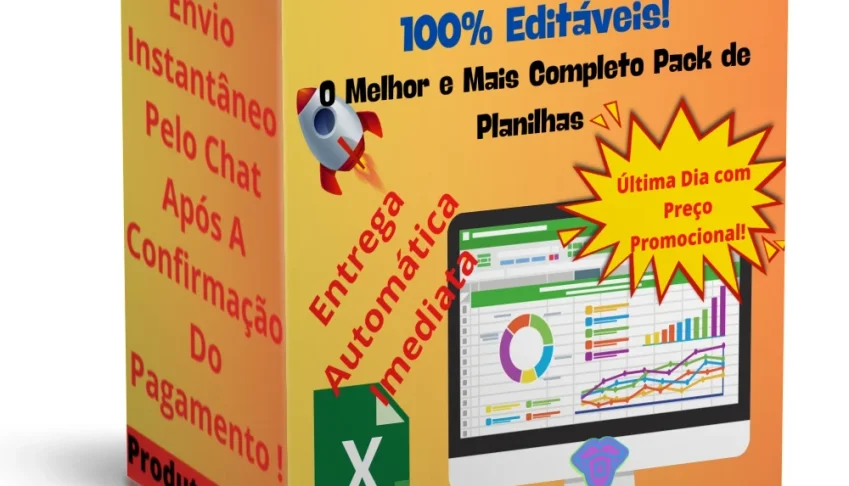 Hiper Mega Pack Planilhas Prontas Editáveis + Bônus