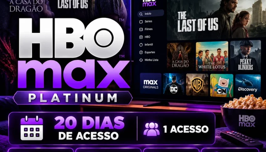 Hbomax Platinum + Brinde 🎁 | 20 Dias | Tela Compartilhada