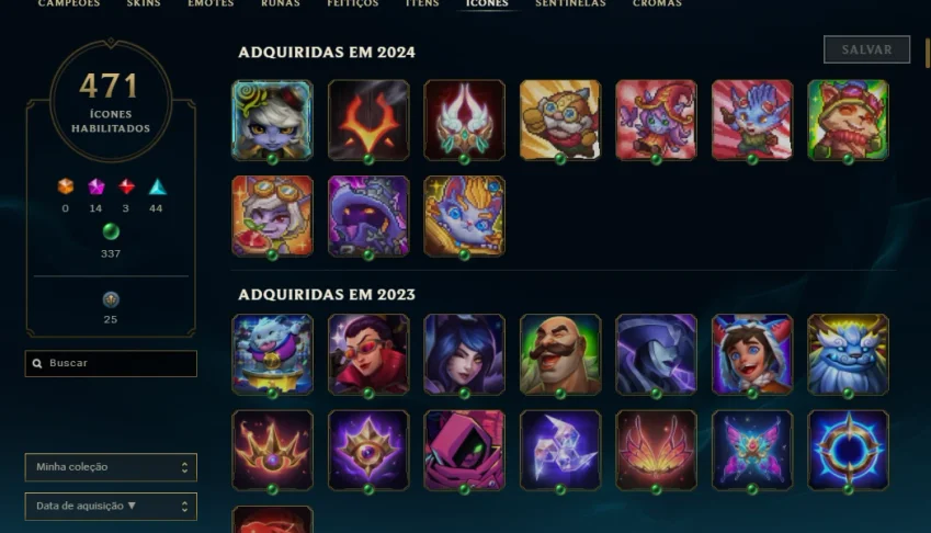 conta lol + valorant