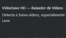 Baixador De Videos