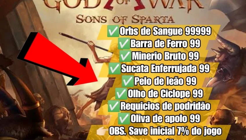 God of War Sons of Sparta (PS5) - Orbs, Barra, Sucatas, ETC