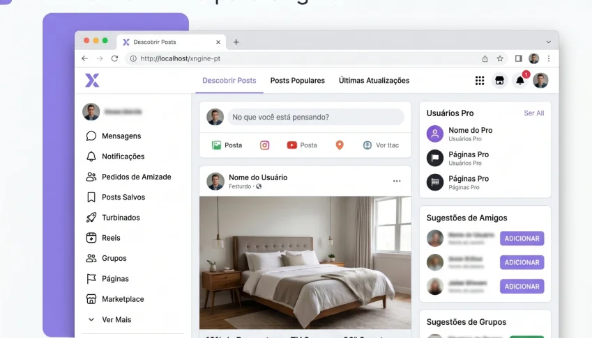 Xngine: A Evolução Visual que sua Plataforma Sngine Precisa