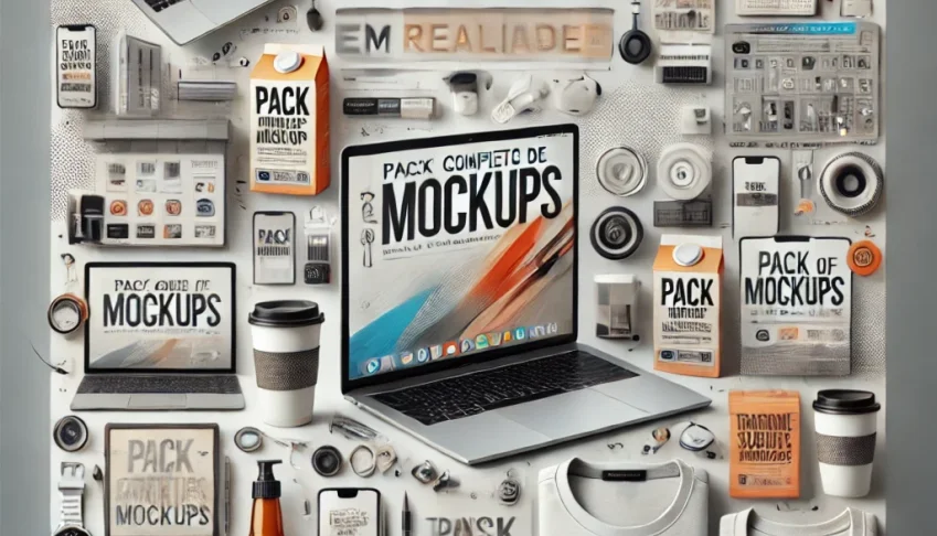 Pack de Mockups 30+ Categorias Camisas Caneca Bolsa Natal