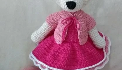 Amigurumi Ursa Rose Baby