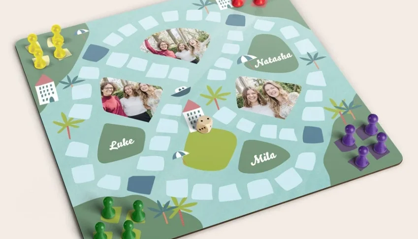 Jogo de Tabuleiro Personalizado para Família