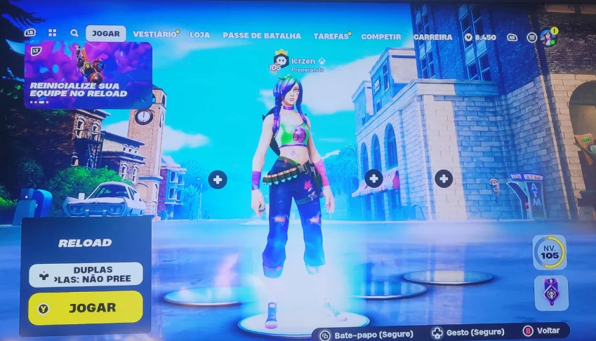 Conta Fortnite com 8k de vbucks e skins