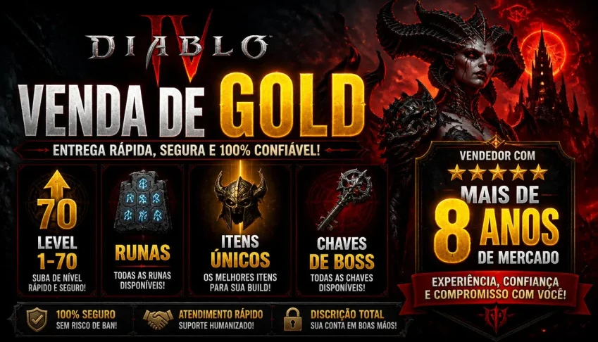 GOLD DIABLO 4 - Itens e Boost (Season 14)