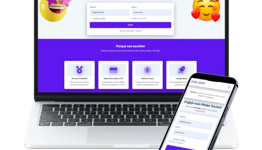 Script Perfect Panel Purple PAINEL SMM