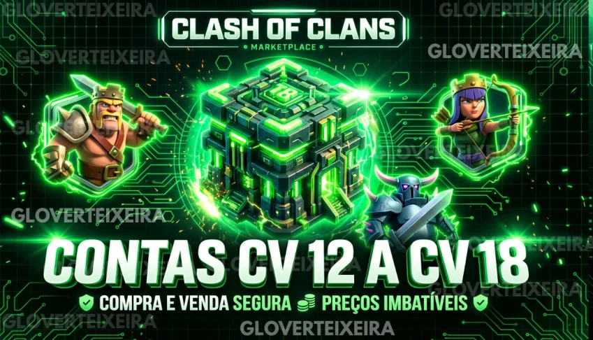Promoção! Contas Clash Of Clans Cv 12 A 18 Contas Baratas