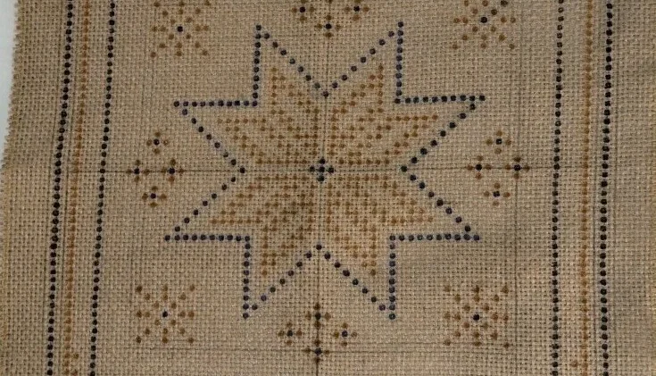 Tela para bordar em juta TJ-89 - 50 x 50 cm