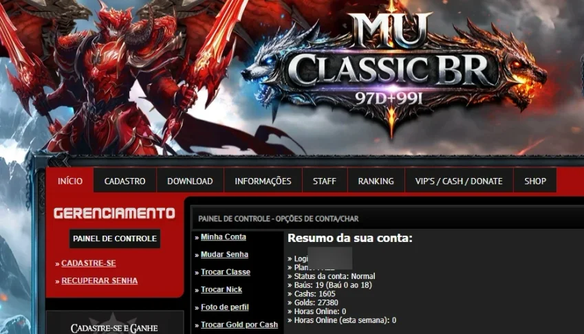 Vendo Conta do Mu ClassicBR