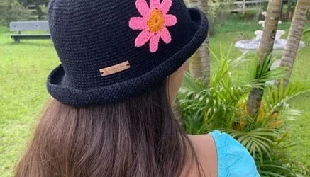 Chapéu Bucket em Crochê