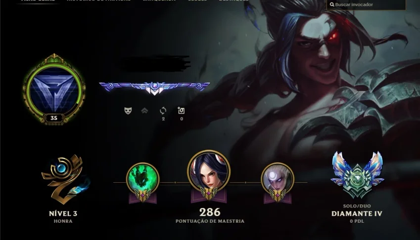 Conta de Lol Diamante 4