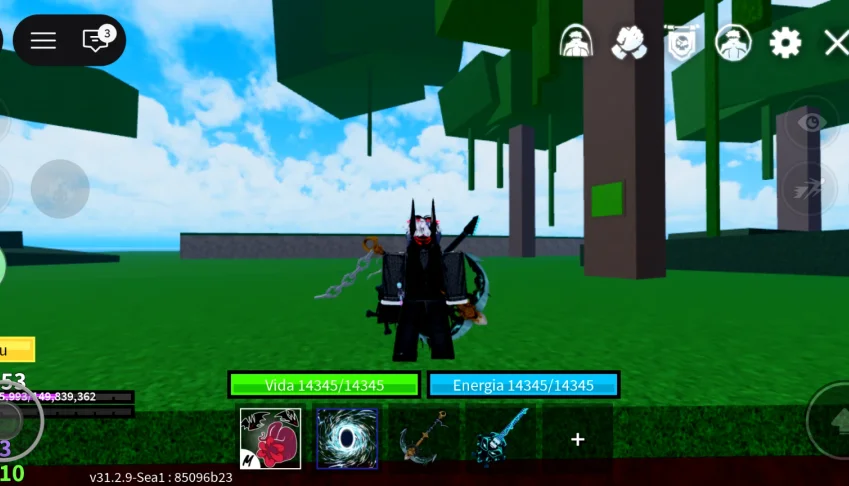Conta de Blox fruts muito upada é gemada