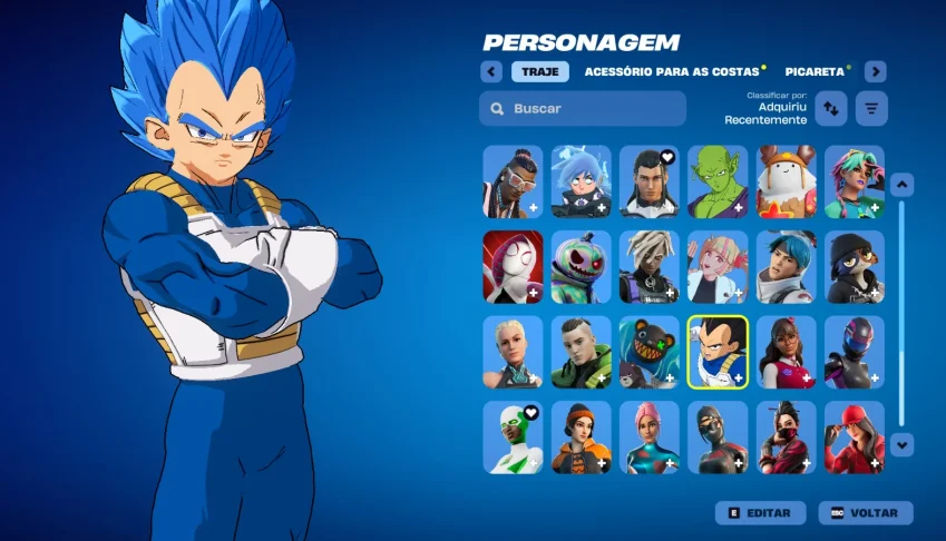 Conta Fortnite | 82 Skins | Vegeta | Entrega automática!