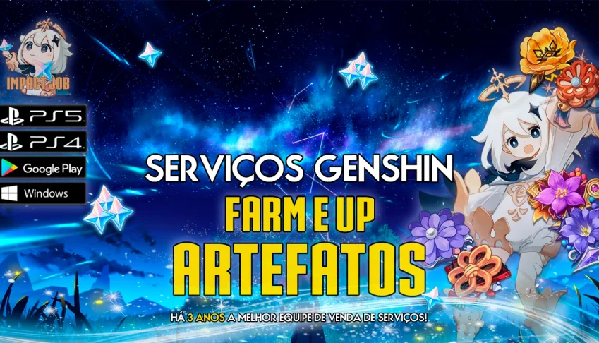 Serviços Genshin - Farm e Up de Artefatos