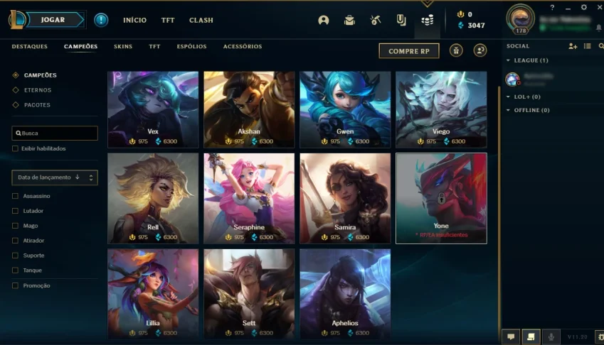 Conta League of Legends