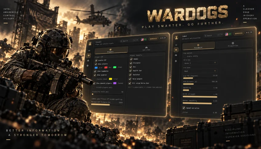 Wardogs Cheat | Aimbot | ESP |