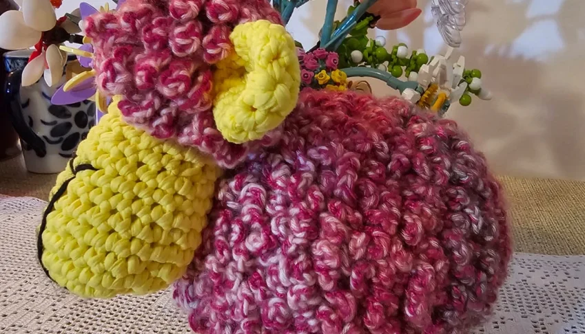 Carneirinho Algodão, feito a mão, crochet