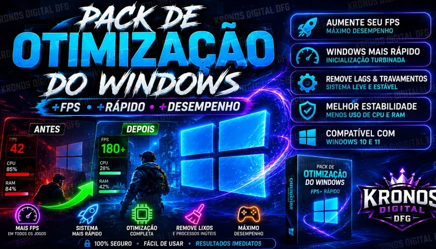 Pack De Otimizaçao Do Windows 100% Funcional 2026